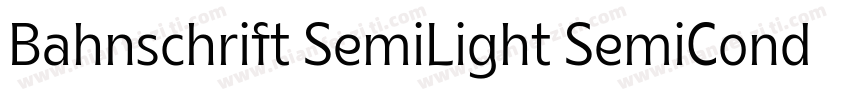 Bahnschrift SemiLight SemiCondensed字体转换